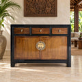 Sideboard mit den Massen 117 x 40 x 85 cm in Schwarz