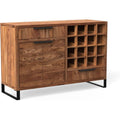 Sideboard verbindet Flaschenablagen und Schubladen