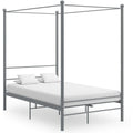 Ein Lattenrost an dem Bettgestell aus Metall mit den Massen 140 x 200 cm