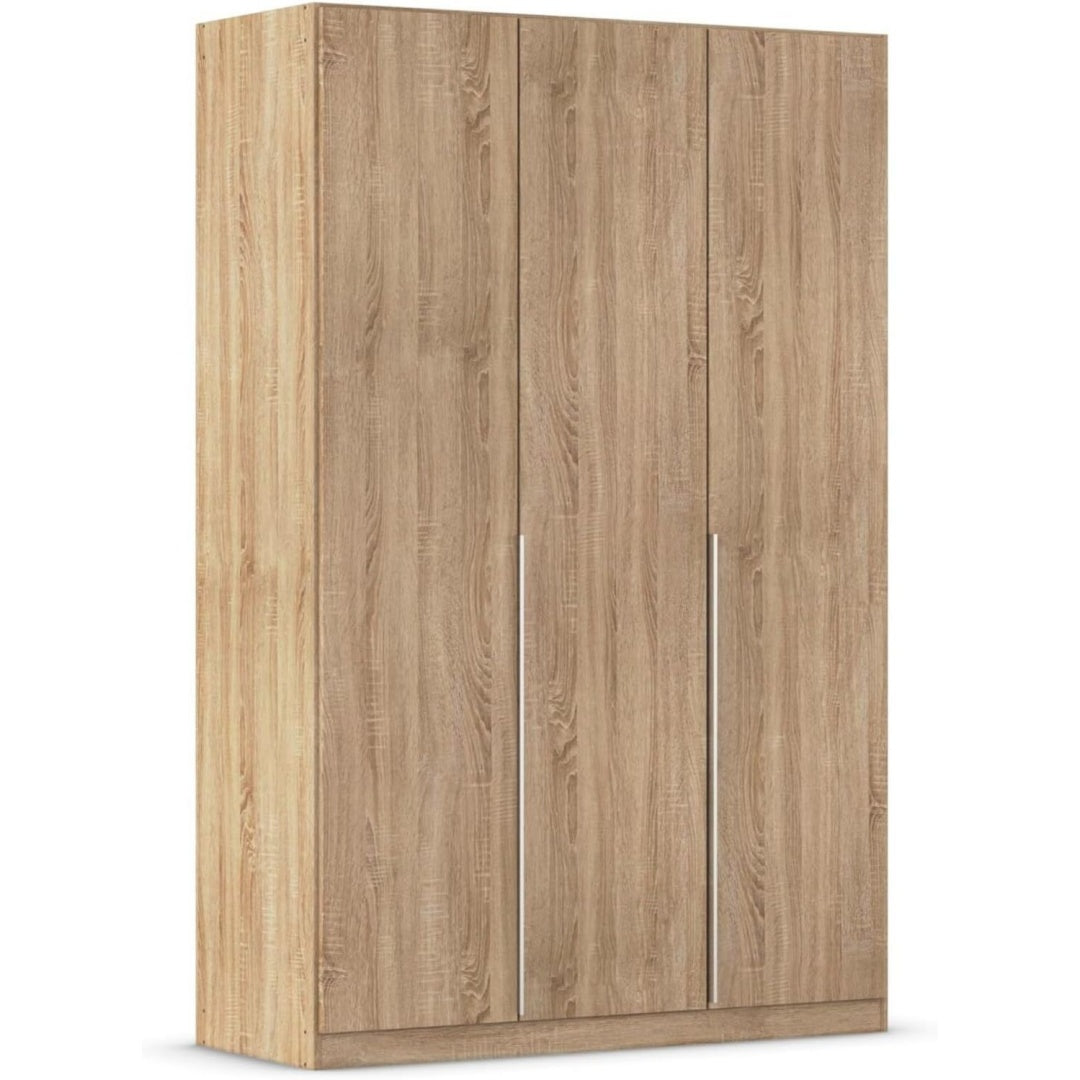 Kleiderschrank in Eichenbraun mit geschlossenem Stauraum