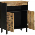 Holzoptik an dem Sideboard mit den Massen 60 x 33.5 x 75 cm
