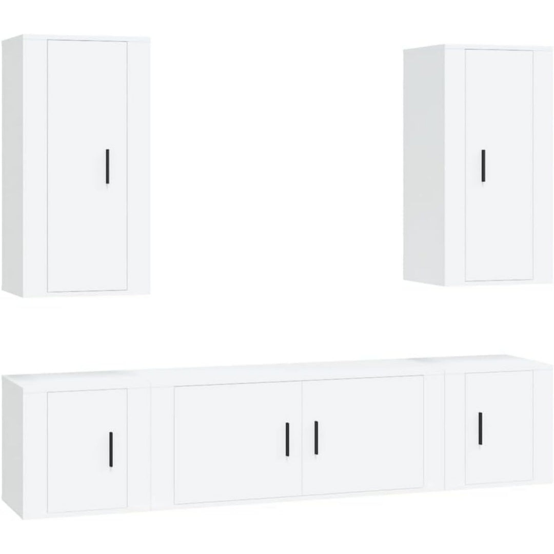 Eine Gestaltung in Weiss kennzeichnet das Sideboard