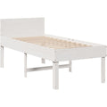 Das Bettgestell nimmt mit 90 x 190 cm Gestalt an