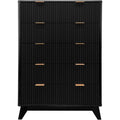 Hochschrank mit 5 Schubladen, Schubladen und einem Metallgestell
