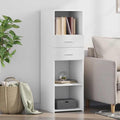 Hochschrank mit den Massen 40 x 42.5 x 124 cm in Weiss
