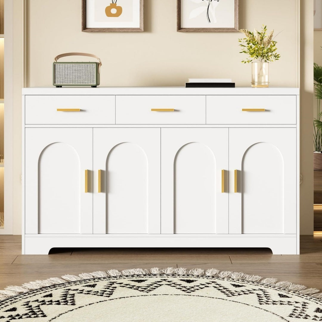 Hoehenverstellung praegt das Sideboard aus Metall