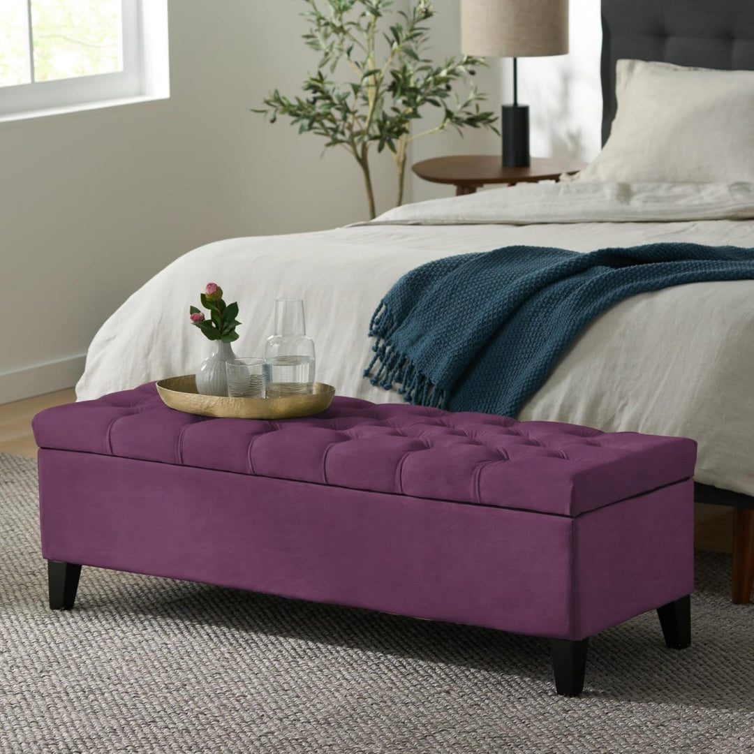 Sitzbank in Violett