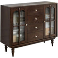 Das Sideboard vereint Form und gerundete Konturen
