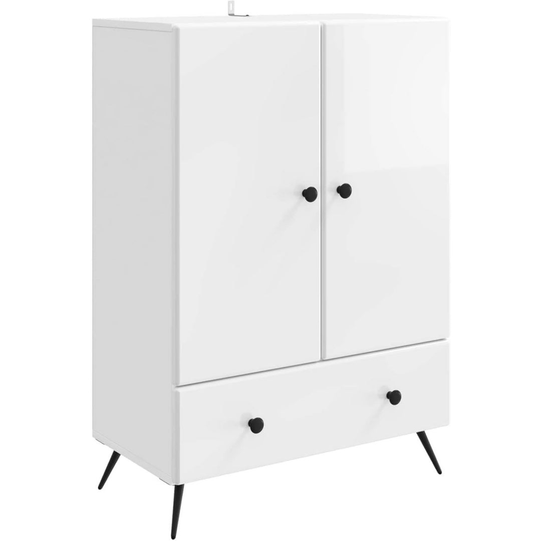 Sideboard mit den Massen 66 x 34.5 x 95 cm in Weiss