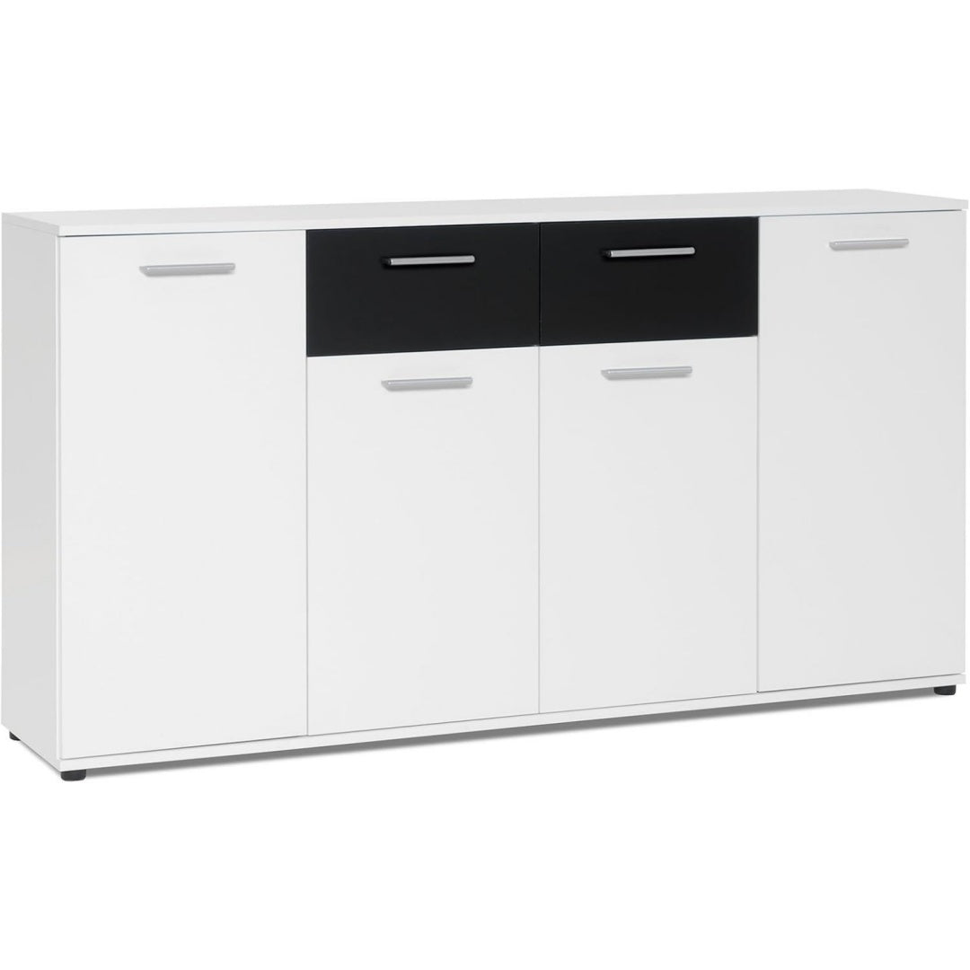 Hochschrank in Schwarz und Weiss